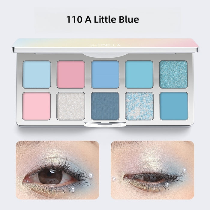 SheDella Colorful Dream 10-Color Eyeshadow Palette T4434