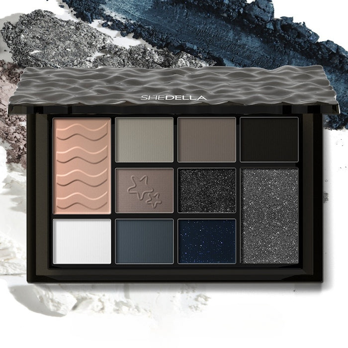 SheDella Water Ripple 10-Color Eyeshadow Palette T4433