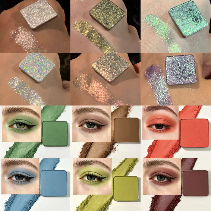 SHELLWE MAKEUP Gothic Mono Matte & Chameleon Eyeshadow T5936