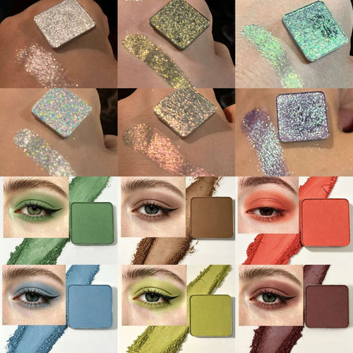SHELLWE MAKEUP Gothic Mono Matte & Chameleon Eyeshadow T5936