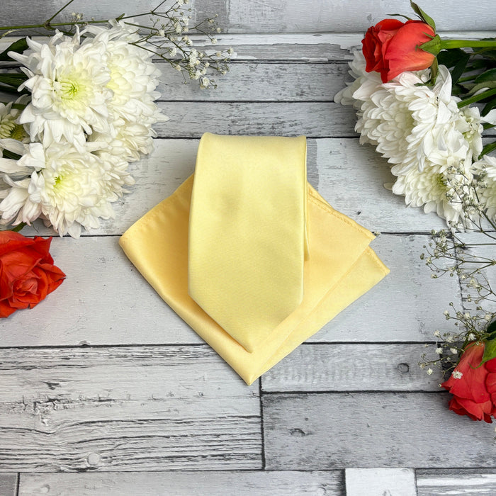 Sherbet Lemon Pocket Square