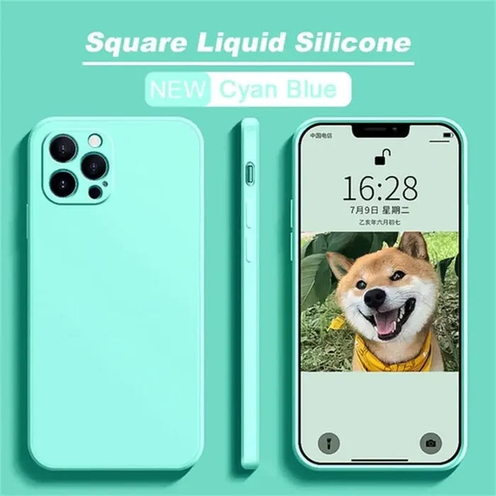 For iPhone 12 Mini / Cyan Blue