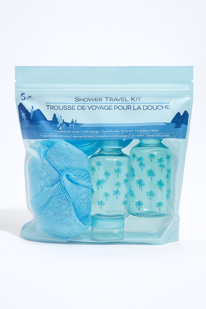 Shower Travel Kit – Compact Self-Care Essentials for Life on the Go