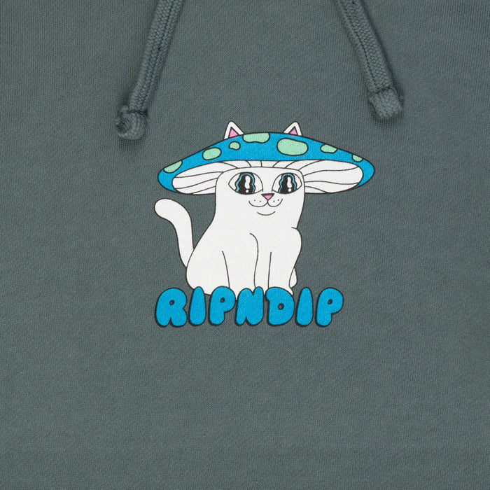 RIPNDIP Shroom Nerm Cropped Hoodie (Charcoal)