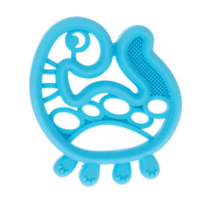 Nuby Silicone Mini Teethers (2 Pack) | Dino & Cactus feature playful abstract designs with rounded edges, open sections, and textured areas for effective teething relief.