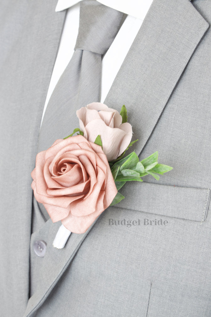Silk Wedding Bouquet in Plum and Mauve - $39.50 | Terlingua Collection
