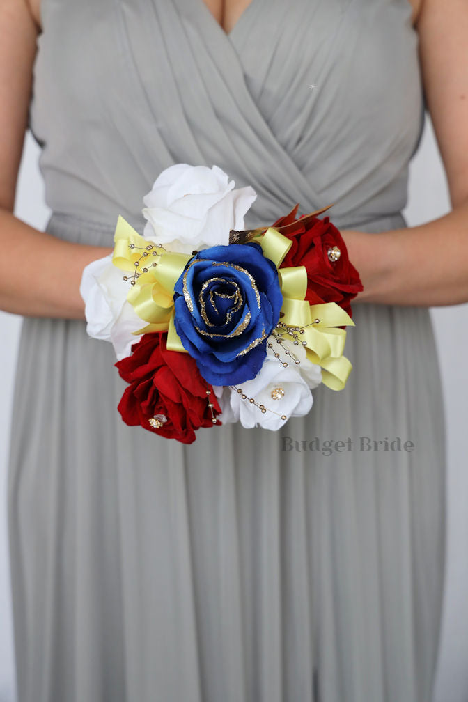 Silk Wedding Bouquet Theme  - $195.00 | Beauty and the Beast