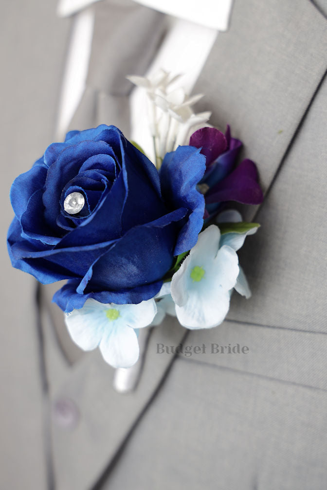 Silk Wedding Bouquet with Galaxy Orchids  - $45.00 | Moonstone