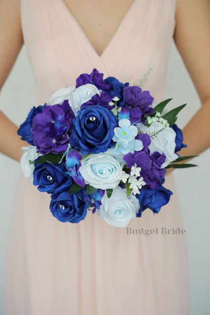 Silk Wedding Bouquet with Galaxy Orchids  - $65.00 | Moonstone