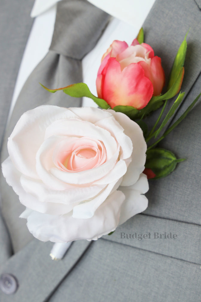 Silk Wedding Bouquet with Peonies - $39.50 | Mesquite