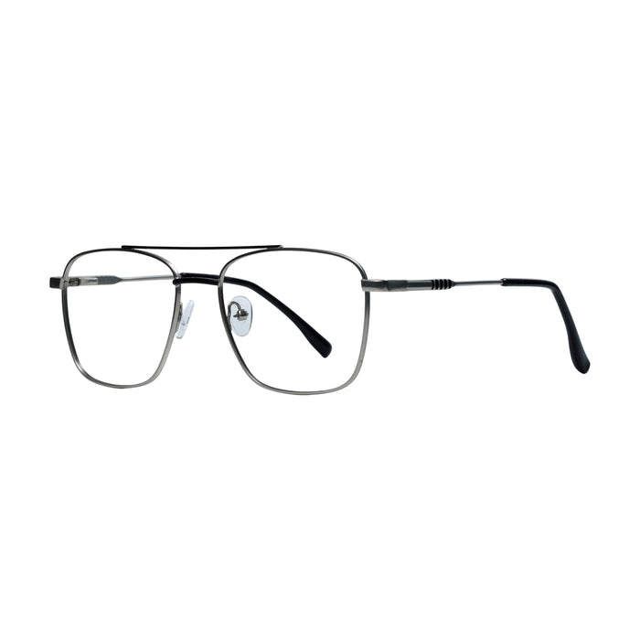 Silver & Black Square Full Rim