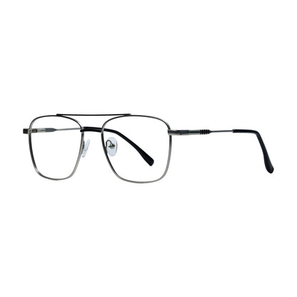 Silver & Black Square Full Rim