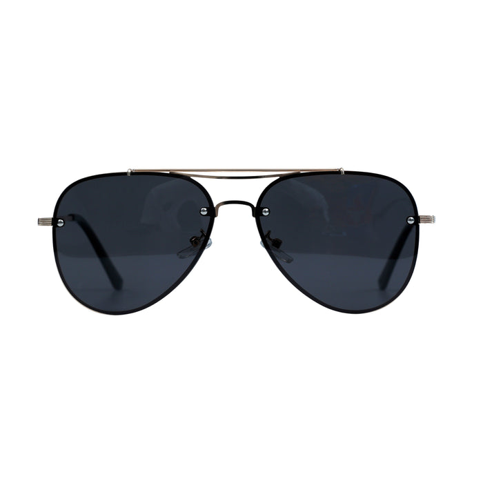Silver Blue Aviator Full Rim