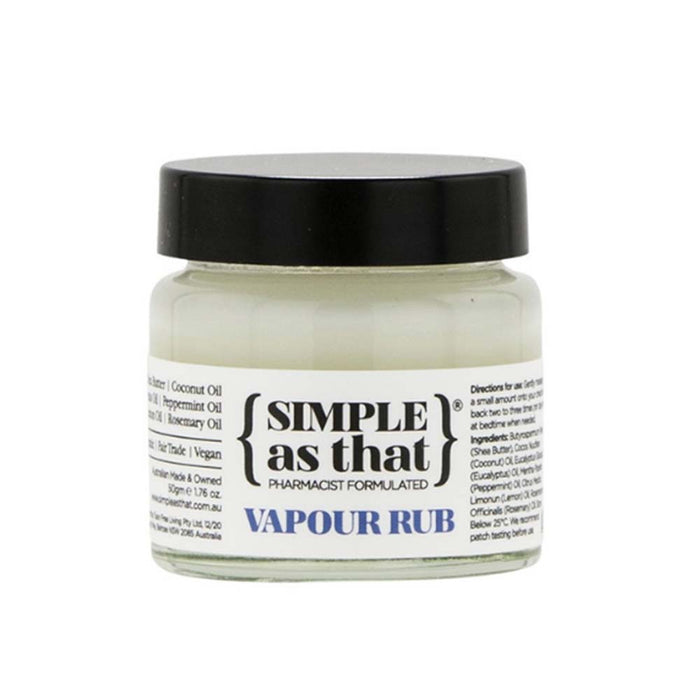 Simple As That Vapour Rub - 50g - L'Organic