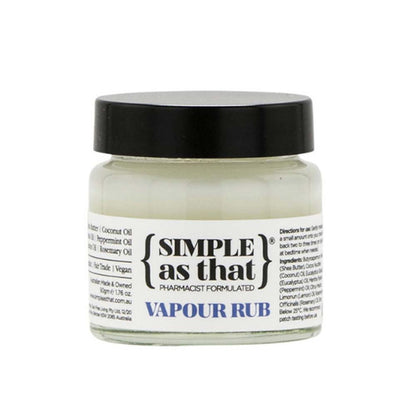 Simple As That Vapour Rub - 50g - L'Organic