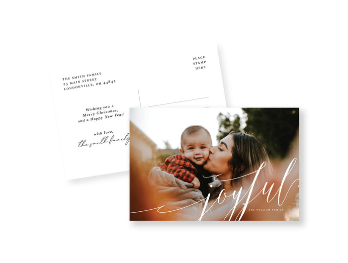 Simple Joy Photo Postcard
