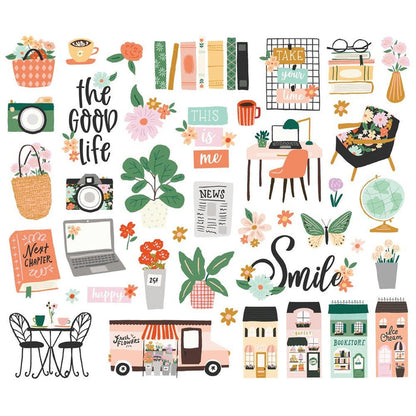 Simple Stories - Bits & Pieces Die-Cuts - 42/Pkg - My Story. Die-Cuts are a great addition to scrapbook pages, greeting cards and more! The perfect embellishment for all your paper crafting needs! Available at Embellish Away located in Bowmanville Ontario Canada.