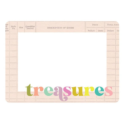 Simple Stories - Chipboard Frames - Flea Market. Embellishments can add whimsy, dimension, color and style to greeting cards, scrapbook pages, altered art, mixed media and more. Available at Embellish Away located in Bowmanville Ontario Canada.