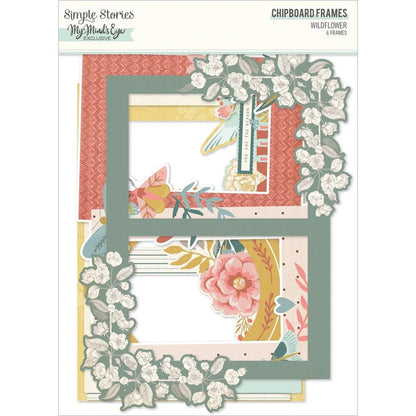 Simple Stories - Chipboard Frames - Wildflower. The perfect embellishment to finish your project! Embellishments can add whimsy, dimension, color and style to greeting cards, scrapbook pages, altered art, mixed media and more. Available at Embellish Away located in Bowmanville Ontario Canada.