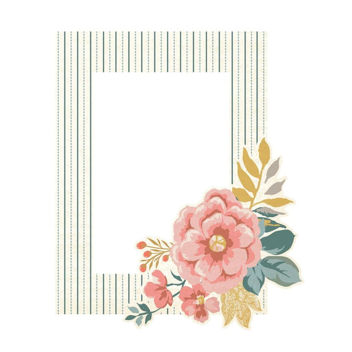 Simple Stories - Chipboard Frames - Wildflower. The perfect embellishment to finish your project! Embellishments can add whimsy, dimension, color and style to greeting cards, scrapbook pages, altered art, mixed media and more. Available at Embellish Away located in Bowmanville Ontario Canada.