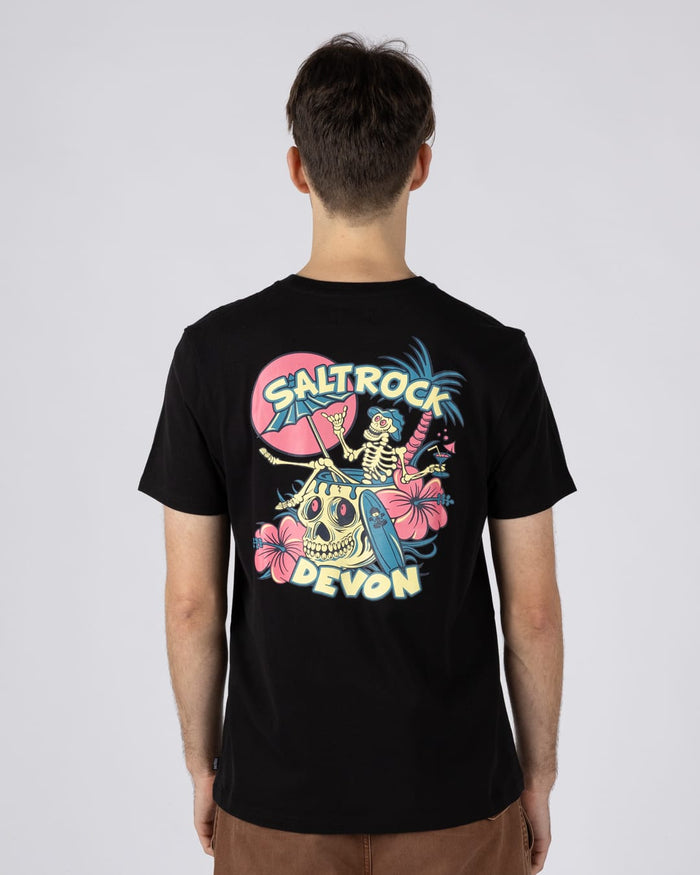 Sip “N”Dip Devon  Mens Short Sleeve T-Shirt in Black