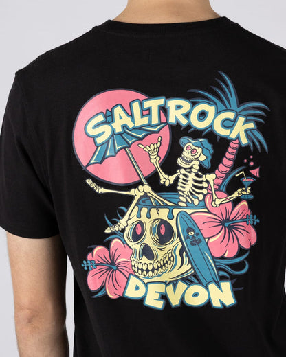 Sip “N”Dip Devon  Mens Short Sleeve T-Shirt in Black