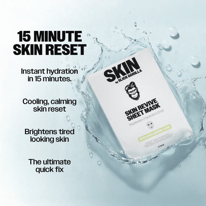 Slick Gorilla US Skin-Revive Sheet Masks (3 Pack)