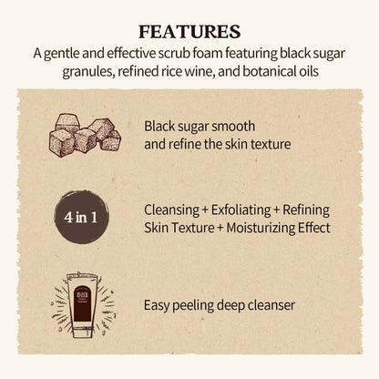 Skinfood Black Sugar Perfect Scrub Foam 180 g