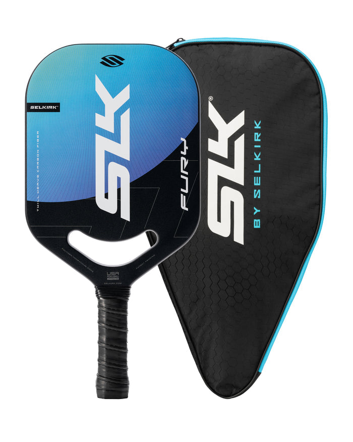 Green SLK Fury Pickleball Paddle and Case