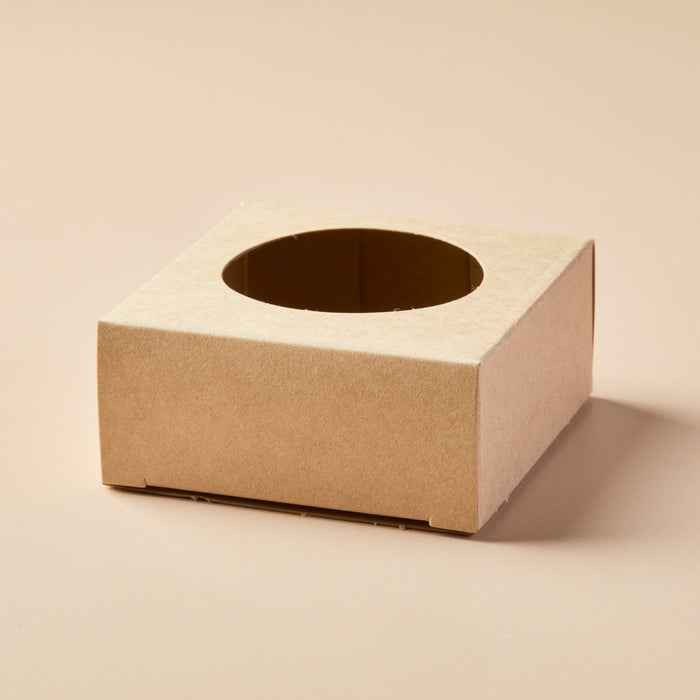 Soap Box - Square with Round Window (KRAFT COLOR)