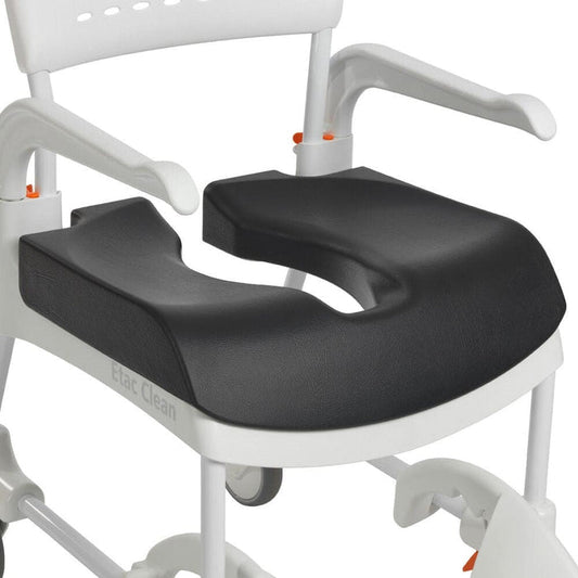 Soft Comfort Seat Cushion, back opening, opening width 15cm, height 4 cm | Etac Clean