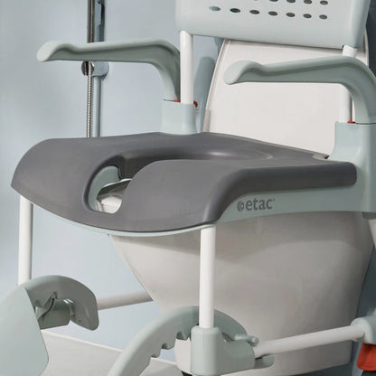 Soft Comfort Seat Cushion, front opening, grey 2 cm | Etac Clean