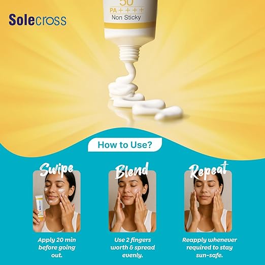 Solecross Sun Block Sunscreen Lotion SPF 50 PA++++