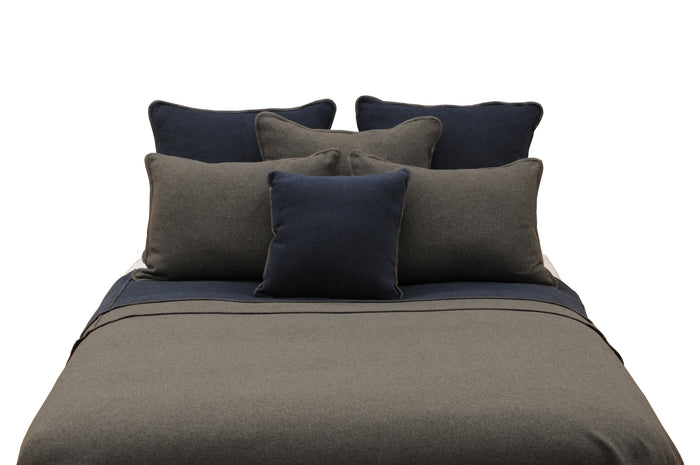 Solid Greystone Euro Sham - 26"x26"