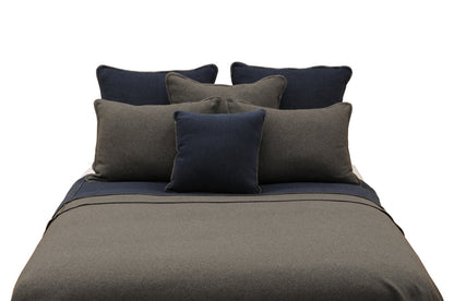 Solid Greystone Euro Sham - 26"x26"