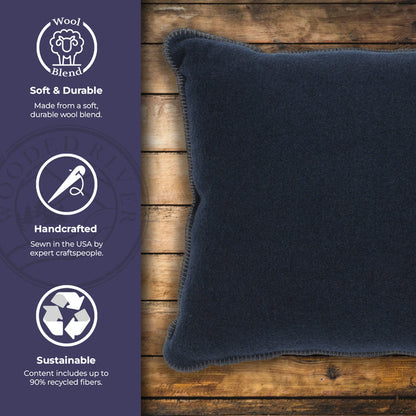 Solid Midnight Pillow - 20x20