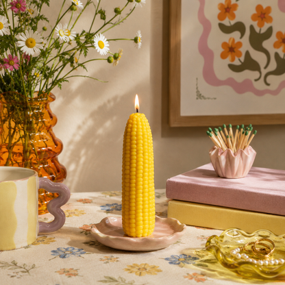 Soy Wax Blended Yellow Corn on the Cob Candle