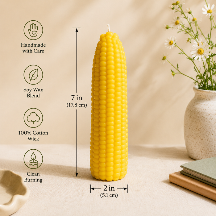 Soy Wax Blended Yellow Corn on the Cob Candle