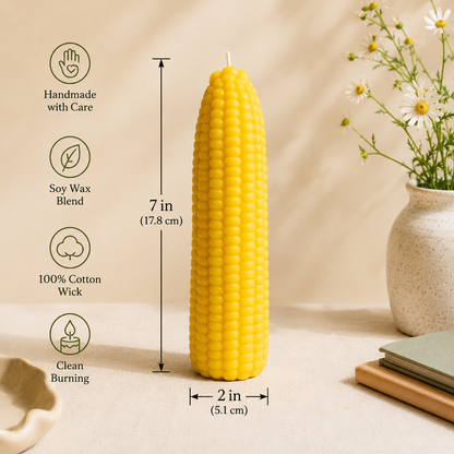 Soy Wax Blended Yellow Corn on the Cob Candle