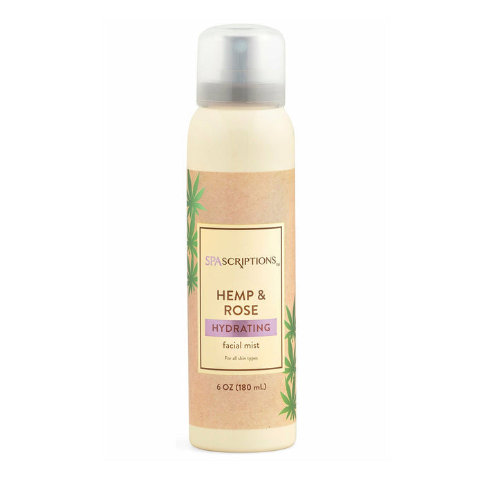 Spascriptions Hemp & Rose Hydrating Facial Mist 6oz - ikatehouse