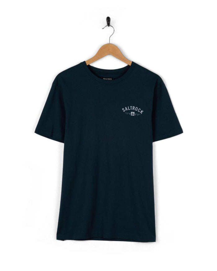 St Ives Location Mens T-Shirt in Blue