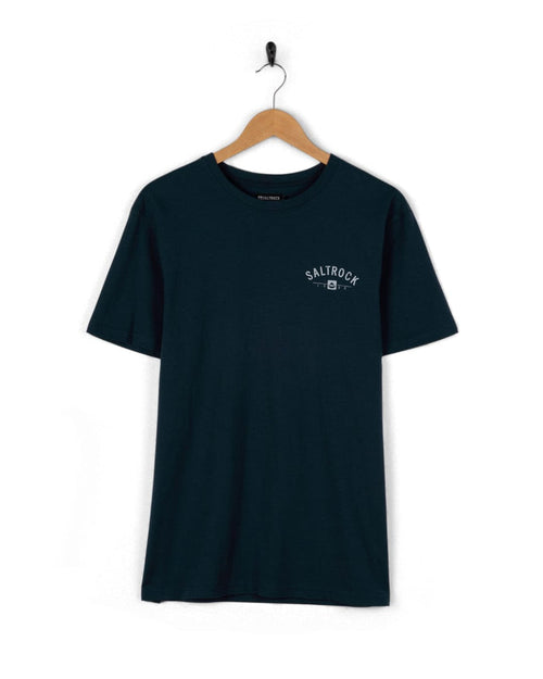 St Ives Location Mens T-Shirt in Blue