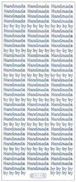 Starform - Deco Stickers - Handmade by. 83 'Handmade' by text plus 84 'by' text for your cards. Available at Embellish Away located in Bowmanville Ontario Canada.