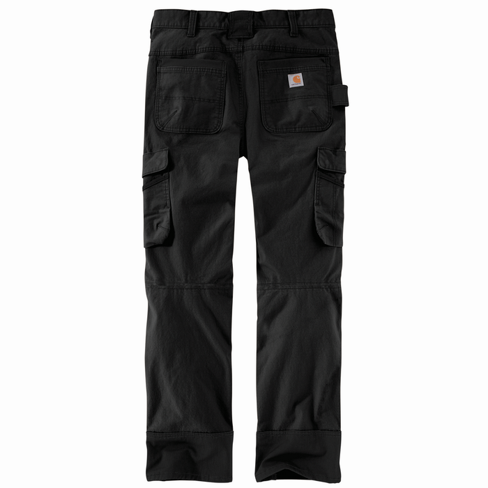 Steel Rugged Flex® Relaxed Fit Double-Front Cargo Work Pant - BLK-Black | Carhartt 103335