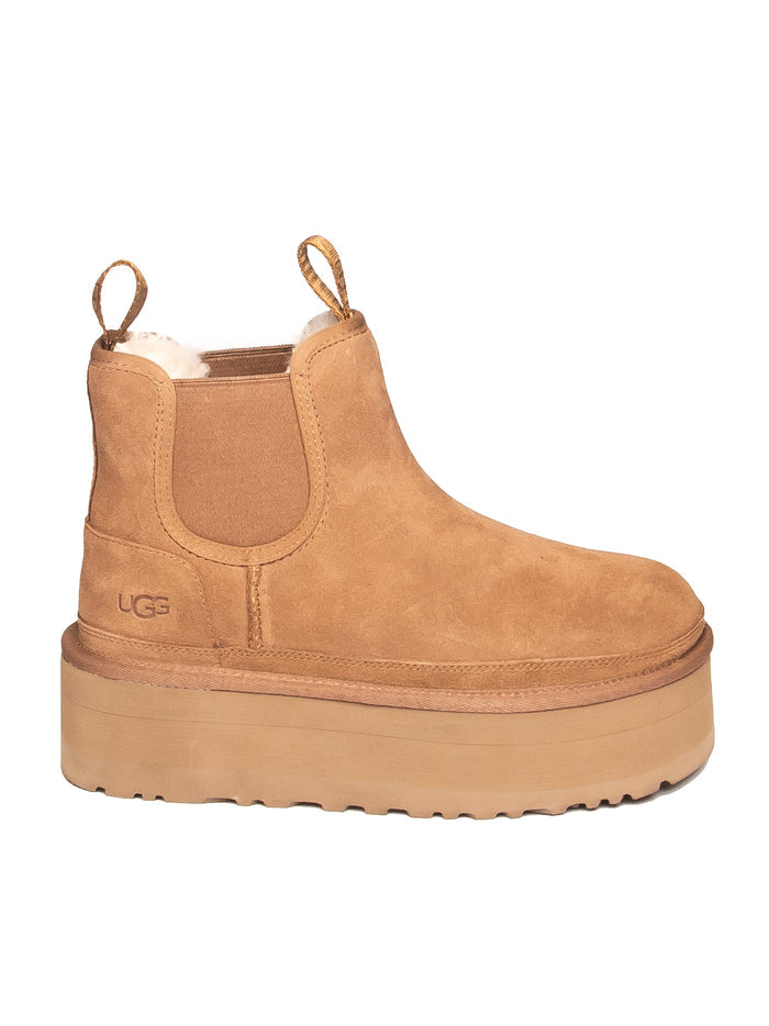 UGG stivale chelsea neumel chestnut <BR/> NEUMELPLATFORM CHELSEA MONTONE-CHEST