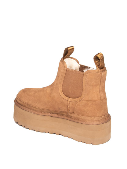 UGG stivale chelsea neumel chestnut <BR/> NEUMELPLATFORM CHELSEA MONTONE-CHEST