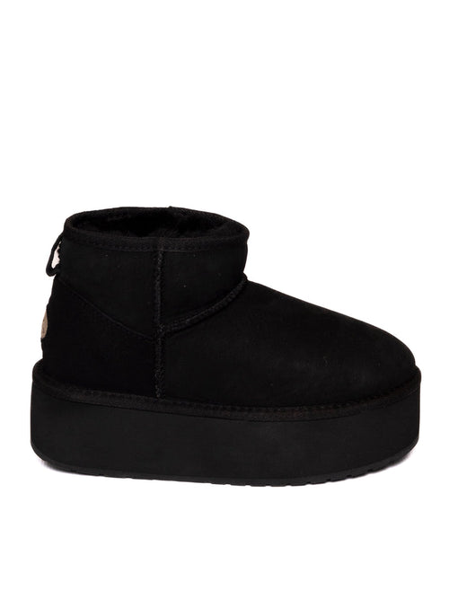 EMU Stivaletto montone nero W13082 STINGER.FLAT-BLK
