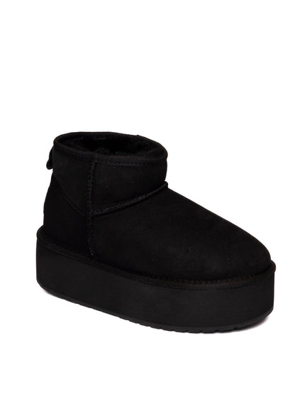 EMU Stivaletto montone nero W13082 STINGER.FLAT-BLK