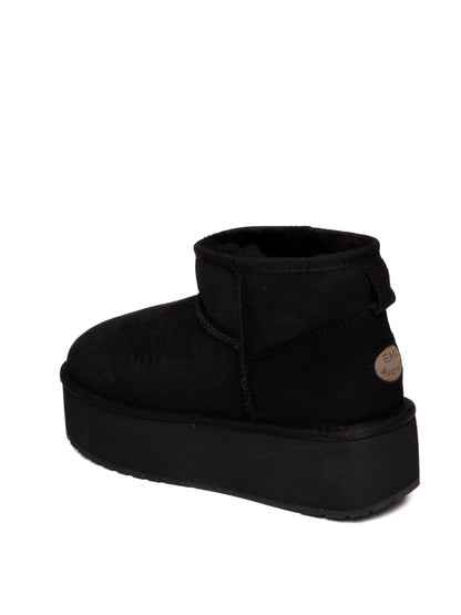 EMU Stivaletto montone nero W13082 STINGER.FLAT-BLK