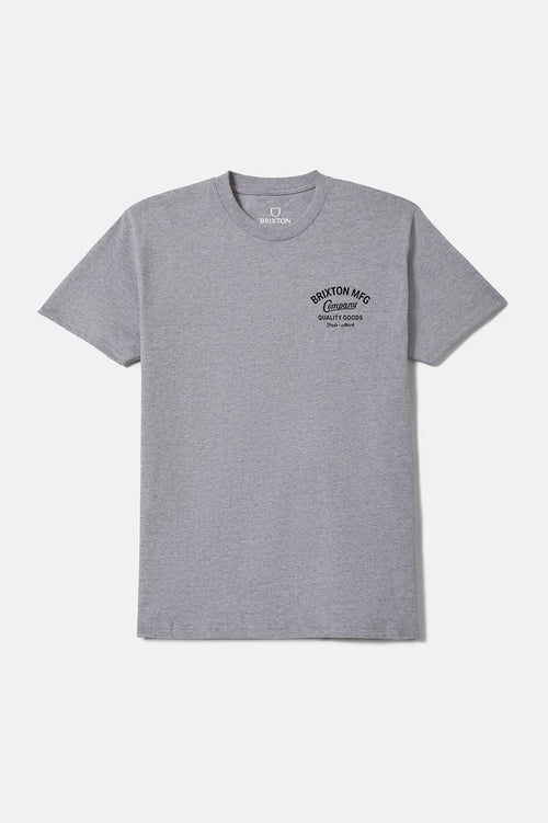 Men's Straton Standard T-Shirt in the color Heather Grey - Front Product View